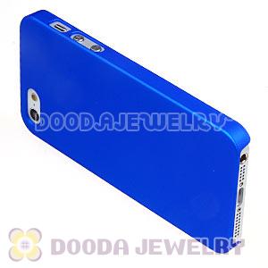 Ultra Slim Blue Frosted Hard Cover iPhone5 Cases Wholesale