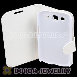 Classic Black Leather FlipStand Hybrid Cases For Samsung Galaxy S3 i9300