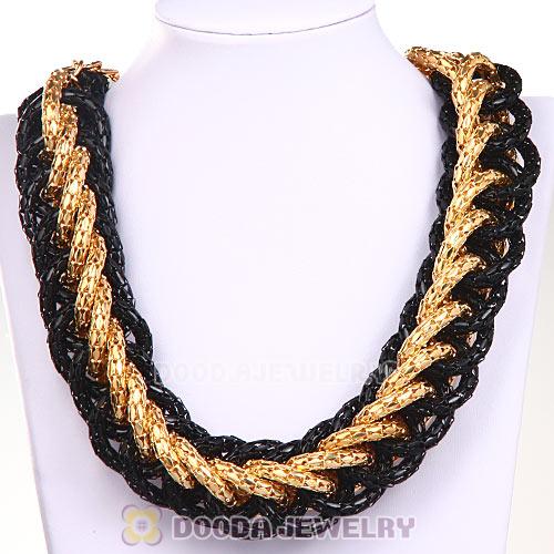 European Retro Chunky Chain Links Choker Bib Collar Necklace