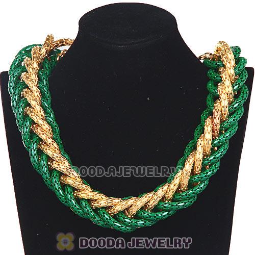 European Retro Chunky Chain Links Choker Bib Collar Necklace