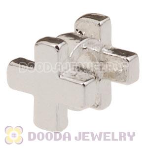 Silver Plated European Holy Cross Charm Beads Wholesale