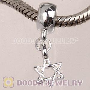 Silver Plated European Star Dangle Charm Bead Wholesale