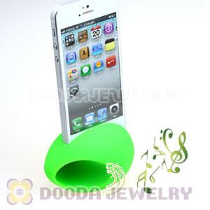 Mini Silicone Black Music Egg Amplifier Speaker For iPhone 5 Wholesale