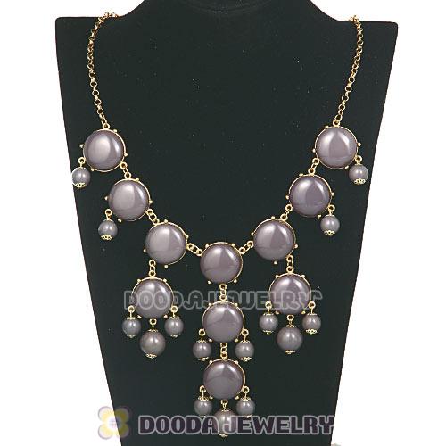 2012 New Fashion Grey Bubble Bib Necklace Wholesale
