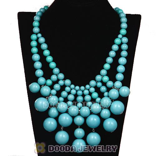 Fashion Turquoise Cascade Bauble Bib Anthropologie Necklace Wholesale