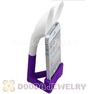 Silicone Bunny Ear Speaker Amplifier Horn Stand For iPhone Wholesale