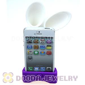 Silicone Bunny Ear Stand iPhone Horn Amplifier Speaker Wholesale