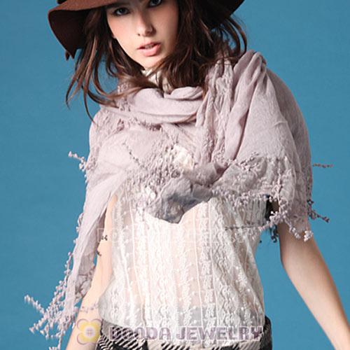 Sweet Mori Girl Style Pashmina Scarf Lace Tassel Shawl Scarves Wholesale