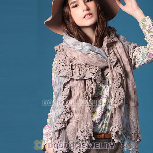 Laconic Mori Girl Style Pashmina Scarves Lace Shawls Scarf Wholesale