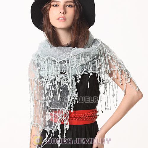 Cheap Indian Rural Pastoral Style Scarves Lace Tassels Pashmina Shawls Wholesale