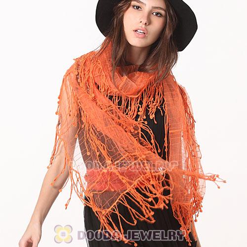 Cheap Indian Rural Pastoral Style Scarves Lace Tassels Pashmina Shawls Wholesale