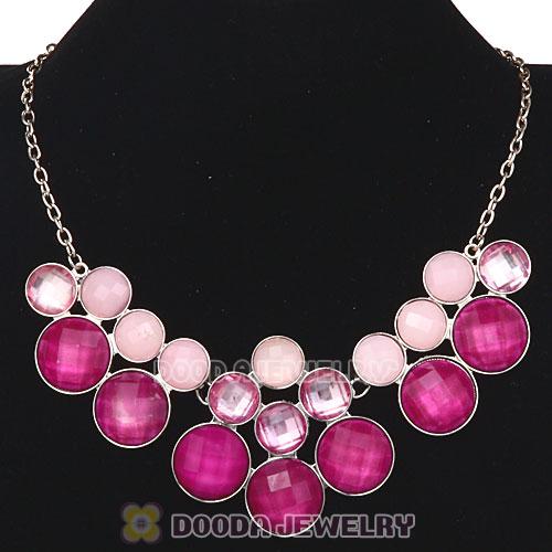 European Tutti Frutti Resin Rhinestone Bauble Bib Necklaces Wholesale