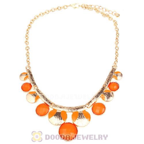Gold Chain Resin Choker Bib Necklaces Wholesale
