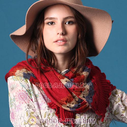 2012 New Arrival Rural Pastoral British Style Hollow Stripes Scarves