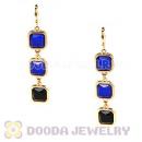 Fashion Gold Plated Drop Resin Bubble Earrings Wholesale