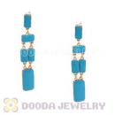Fashion Blue Park Guell Statement Drop Earrings Wholesale