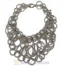 European Retro Chunky Chain Links Choker Bib Collar Necklace
