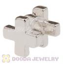 Silver Plated European Holy Cross Charm Beads Wholesale