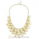 Multilayers Cascade Resin Teardrop Bib Necklaces Wholesale