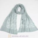 Mori Girl Bohemia Knitting Style Infinity Pashmina Scarves Wholesale