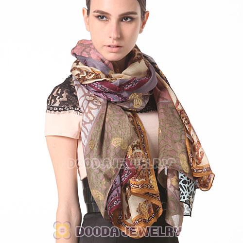 Fashion European Office Lady Mulberry Silk Scarf Pashmina Shawls Wrap Wholesale