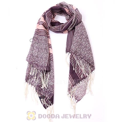 Wholesale Cashmere Wool Scarf Urban Retro Long Leopard Scarf Pashmina Wrap