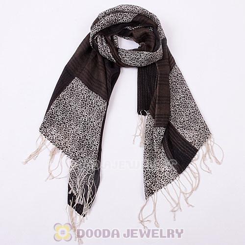 Wholesale Cashmere Wool Scarf Urban Retro Long Leopard Scarves Wrap