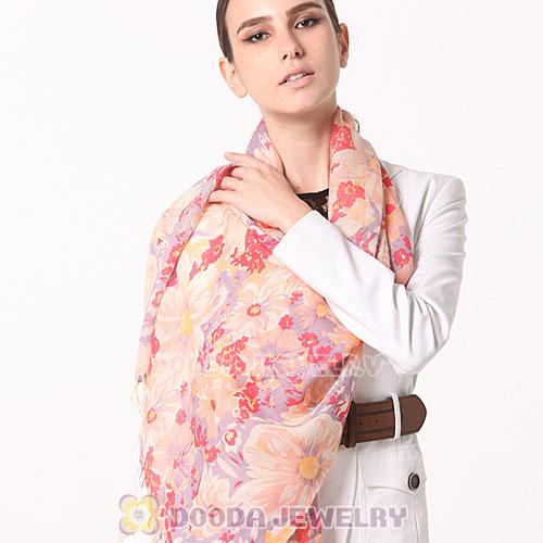 Urban Retro Flower Pattern Scarf Cashmere Wool Scarves Pashmina Shawl Wholesale