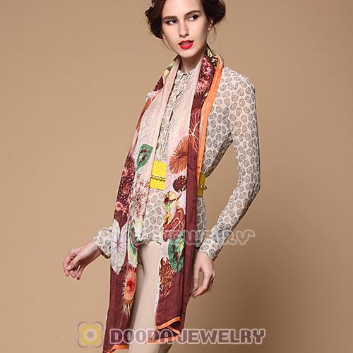 Fashion Office Lady Real Silk Scarves Infinity Pashmina Shawls Wrap Wholesale