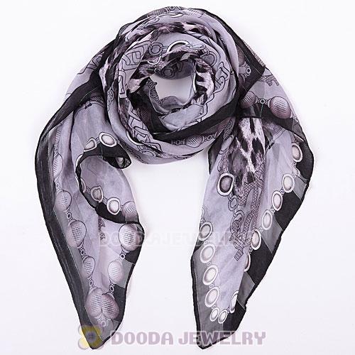 Fashion Office Lady Leopard Silk Scarf Pashmina Scarves Shawls Wholesale
