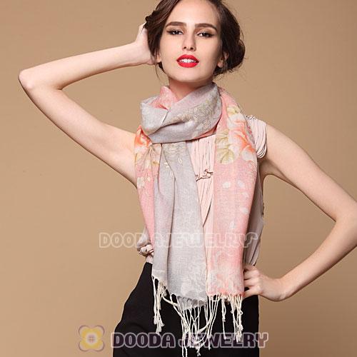 Urban Retro Textile Printing Wool Scarf Infinity Tassel Pashmina Shawl Scarves