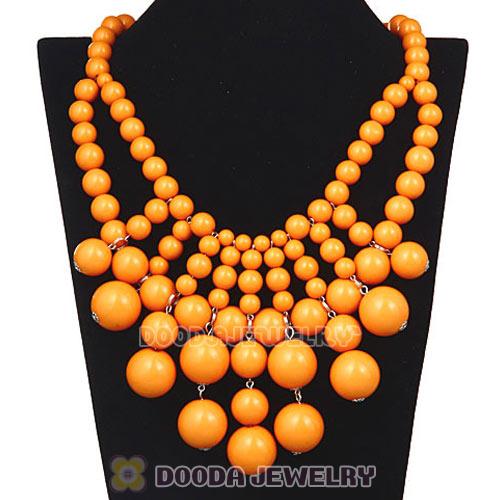 Fashion Cascade Yolk Yellow Bauble Bib Anthropologie Necklace Wholesale