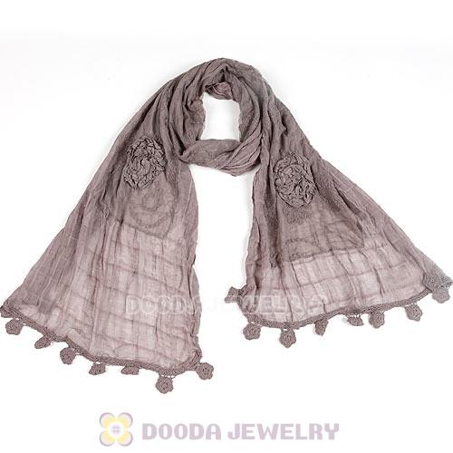 Urban Retro Tassel Cottony Scarves Pashmina Scarf Shawl For Women