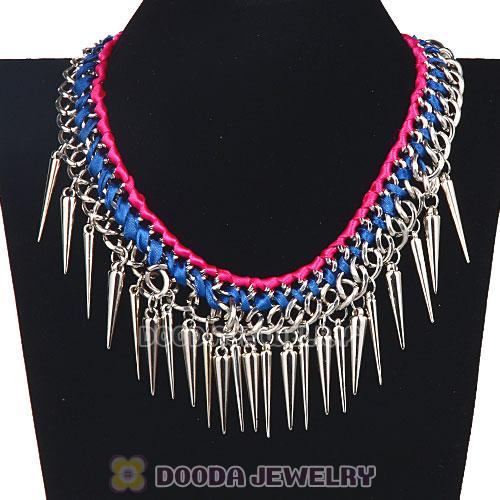 Gothic Punk Rock Jewelry Rivet Spike Choker Collar Necklace