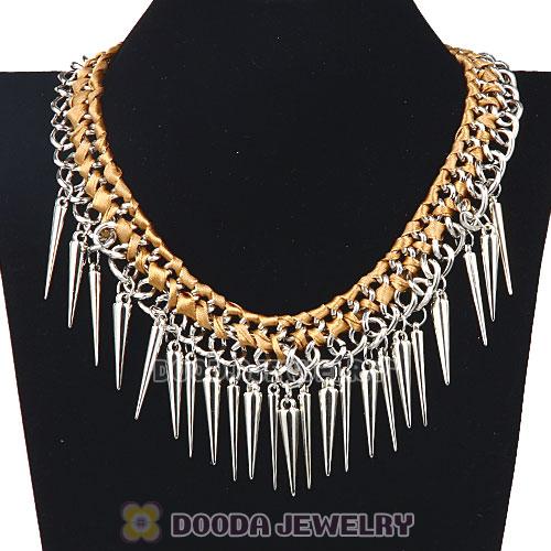 Gothic Punk Rock Jewelry Rivet Spike Choker Collar Necklace