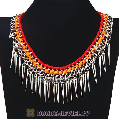 Gothic Punk Rock Jewelry Rivet Spike Choker Collar Necklace