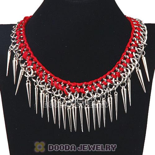 Gothic Punk Rock Jewelry Rivet Spike Choker Collar Necklace
