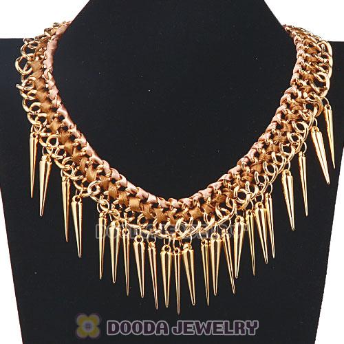 Gothic Punk Rock Jewelry Rivet Spike Choker Collar Necklace