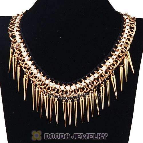 Gothic Punk Rock Jewelry Rivet Spike Choker Collar Necklace