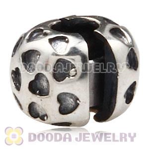 European Style 925 Silver Loveheart Clip Bead For Bracelet