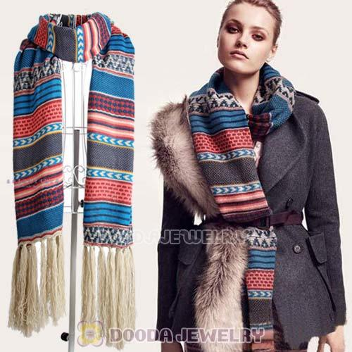 Mori Girl Bohemia Knitting Style Infinity Pashmina Shawl Scarf Wrap Wholesale