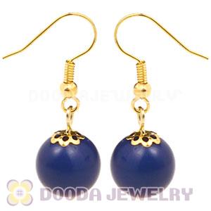 Fashion Gold Plated Navy Hoop Plastic Bubble Earrings Wholesale