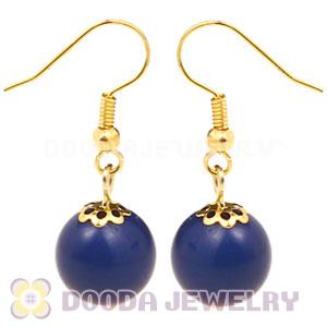 Fashion Gold Plated Navy Hoop Plastic Bubble Earrings Wholesale