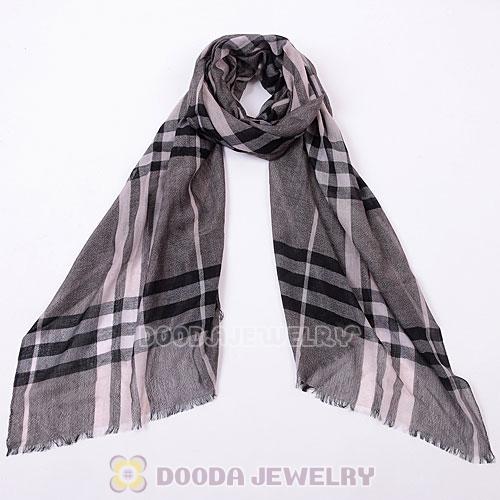 Cashmere Wool Stripes Scarf Wrap Pashmina Shawl Scarves For Women
