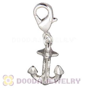 Fashion Silver Plated Alloy Anchor Charms Wholesale