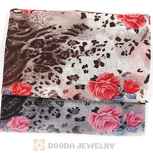 Cashmere Wool Leopard Scarf Tassel Pashmina Shawl Stole Wholesale