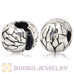 European Style 925 Sterling Silver Lotus Flower Clip For Bracelet