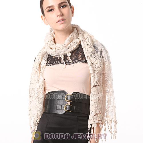 New Arrival Autumn And Winter Lace Tassel Scarves Pashmina Shawl Scarf