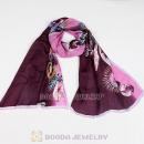 Fashion Office Lady Real Silk Scarves Infinity Pashmina Shawls Wrap Wholesale