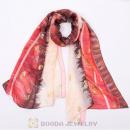 Fashion Office Lady Silk Scarf Textile Printing Pashmina Scarves Shawls